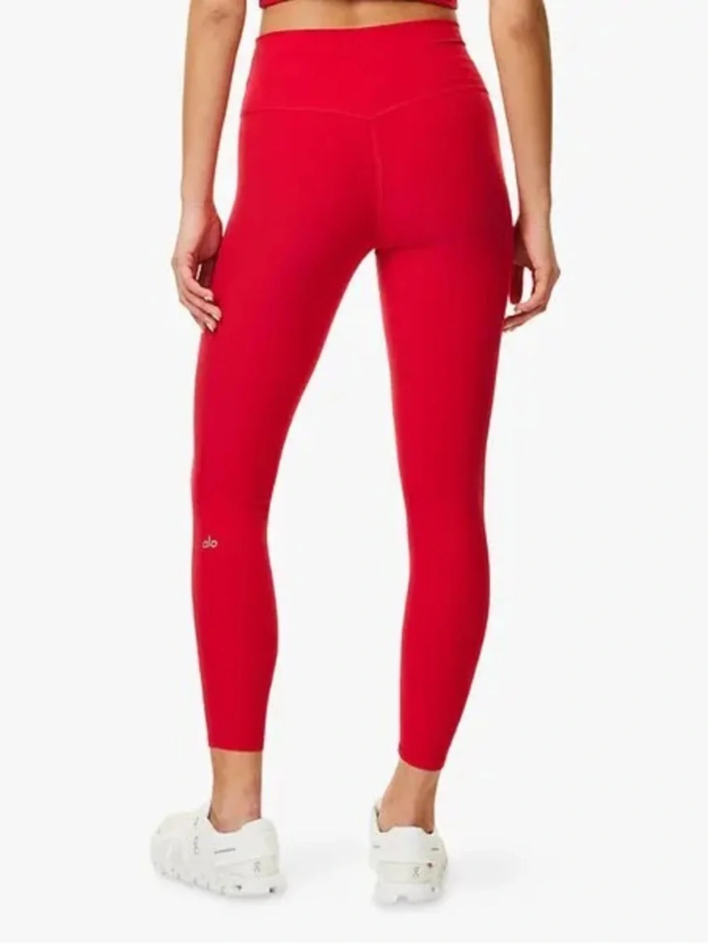 NWT ALO Alosoft High-Waist 7/8 Highlight Leggings, Size M, in Bold Red